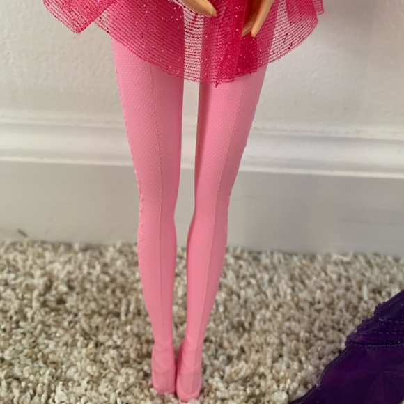 BARBIE PINK BALLERINA W/ TUTU & BARBIE PURPLE MERMAID DOLLS - Picture 4 of 9